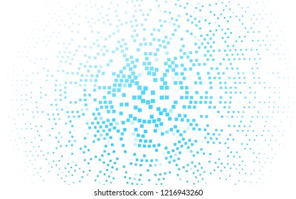 Light BLUE vector cover in polygonal style. Illustration with set of colorful rectangles. Pattern for commercials.