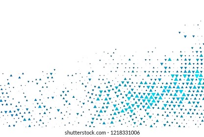 Light BLUE vector cover in polygonal style. Decorative design in abstract style with triangles. Pattern can be used for websites.