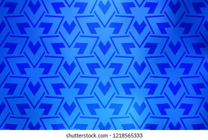 Light BLUE vector cover with polygonal style. Beautiful illustration with triangles in nature style. Pattern for websites.