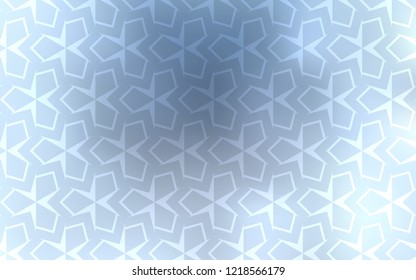 Light BLUE vector cover in polygonal style. Rectangles on abstract background with colorful gradient. Pattern for busines ad, booklets, leaflets