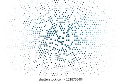 Light BLUE vector cover in polygonal style. Beautiful illustration with rectangles and squares. Modern template for your landing page.