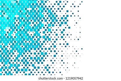 Light BLUE vector cover in polygonal style. Glitter abstract illustration with rectangular shapes. Pattern for busines ad, booklets, leaflets