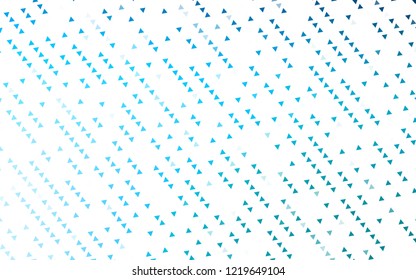 Light BLUE vector cover in polygonal style. Glitter abstract illustration with triangular shapes. Best design for your ad, poster, banner.