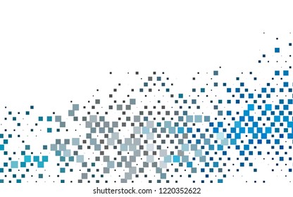 Light BLUE vector cover in polygonal style. Abstract gradient illustration with rectangles. Pattern for commercials.
