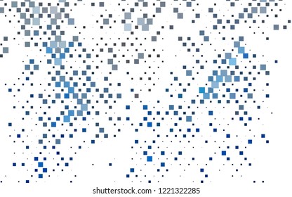 Light BLUE vector cover in polygonal style. Decorative design in abstract style with rectangles. Pattern for busines ad, booklets, leaflets