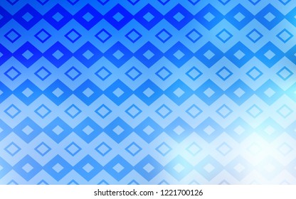 Light BLUE vector cover in polygonal style. Abstract gradient illustration with rectangles. Pattern for commercials.