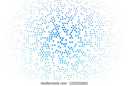 Light BLUE vector cover in polygonal style. Modern abstract illustration with colorful rectangles. Pattern for commercials.