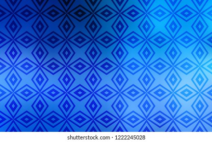Light BLUE vector cover in polygonal style. Rectangles on abstract background with colorful gradient. Pattern for busines ad, booklets, leaflets