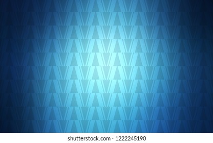 Light BLUE vector cover with polygonal style. Illustration with set of colorful triangles, lines. Smart design for your adverts.