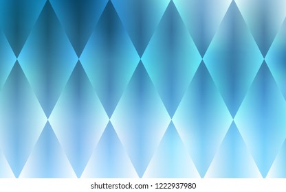 Light BLUE vector cover in polygonal style. Modern abstract illustration with colorful rectangles. Pattern for busines ad, booklets, leaflets