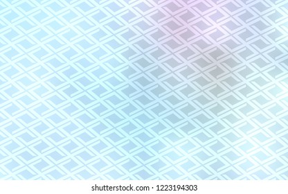 Light BLUE vector cover in polygonal style. Decorative design in abstract style with rectangles. Modern template for your landing page.