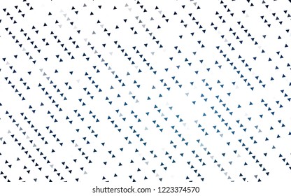 Light BLUE vector cover in polygonal style. Triangles on abstract background with colorful gradient. Smart design for your business advert.