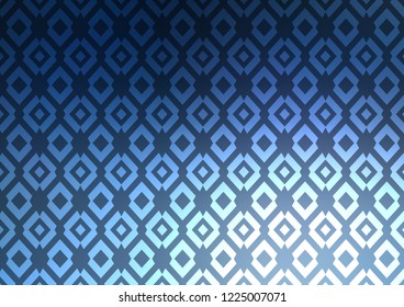 Light BLUE vector cover in polygonal style. Rectangles on abstract background with colorful gradient. Smart design for your business advert.