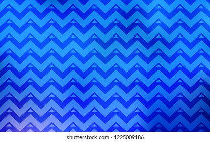 Light BLUE vector cover with polygonal style. Triangles on abstract background with colorful gradient. Pattern for websites.