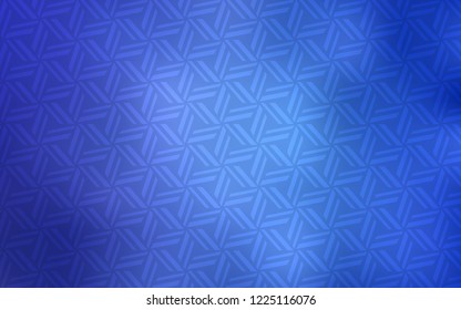 Light BLUE vector cover with polygonal style. Decorative design in abstract style with triangles. Pattern can be used for websites.