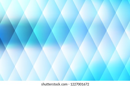 Light BLUE vector cover in polygonal style. Modern abstract illustration with colorful rectangles. The template can be used as a background.