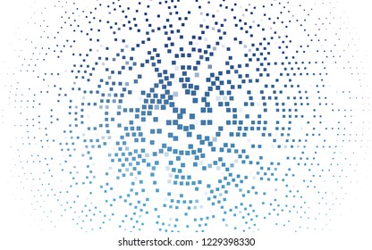 Light BLUE vector cover in polygonal style. Abstract gradient illustration with rectangles. Smart design for your business advert.