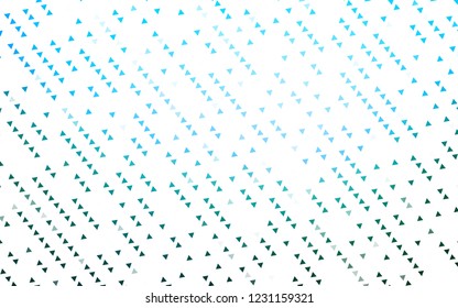 Light BLUE vector cover in polygonal style. Illustration with set of colorful triangles. Smart design for your business advert.