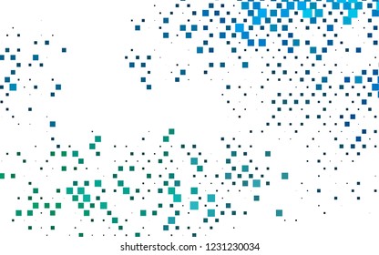 Light BLUE vector cover in polygonal style. Illustration with set of colorful rectangles. Pattern for busines ad, booklets, leaflets