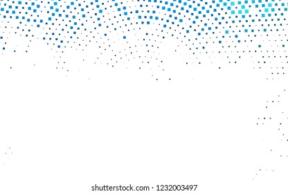 Light BLUE vector cover in polygonal style. Beautiful illustration with rectangles and squares. Smart design for your business advert.