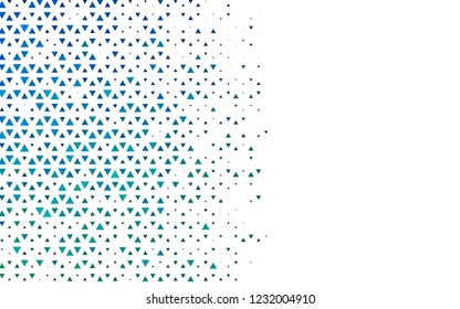 Light BLUE vector cover in polygonal style. Triangles on abstract background with colorful gradient. Pattern for busines ad, booklets, leaflets