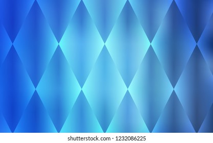 Light BLUE vector cover in polygonal style. Beautiful illustration with rectangles and squares. Pattern can be used for websites.