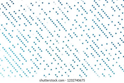 Light BLUE vector cover in polygonal style. Illustration with set of colorful triangles. Pattern for commercials.