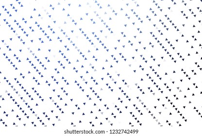 Light BLUE vector cover in polygonal style. Glitter abstract illustration with triangular shapes. Best design for your ad, poster, banner.