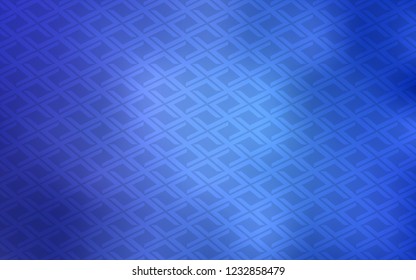 Light BLUE vector cover in polygonal style. Abstract gradient illustration with rectangles. Best design for your ad, poster, banner.