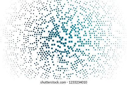 Light BLUE vector cover in polygonal style. Illustration with set of colorful rectangles. Pattern can be used for websites.