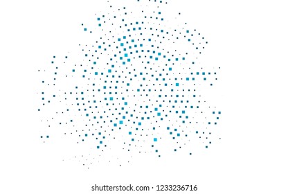 Light BLUE vector cover in polygonal style. Abstract gradient illustration with rectangles. Pattern can be used for websites.