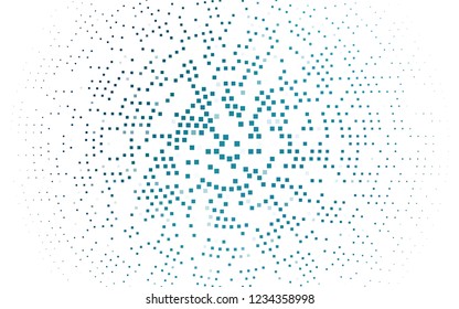 light BLUE vector cover in polygonal style. Decorative design in abstract style with rectangles. Pattern for commercials.
