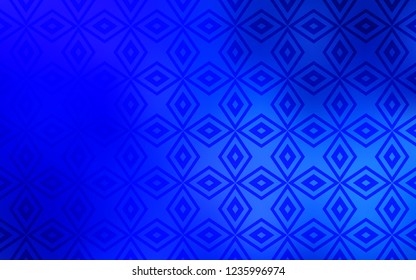 Light BLUE vector cover in polygonal style. Modern abstract illustration with colorful rectangles. Modern template for your landing page.