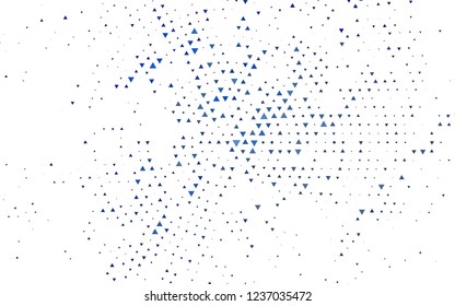 Light BLUE vector cover in polygonal style. Decorative design in abstract style with triangles. Best design for your ad, poster, banner.