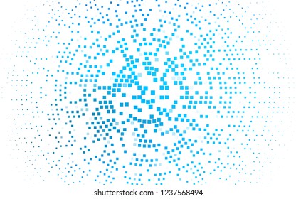 Light BLUE vector cover in polygonal style. Illustration with set of colorful rectangles. Smart design for your business advert.
