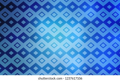 Light BLUE vector cover in polygonal style. Illustration with set of colorful rectangles. Pattern can be used for websites.