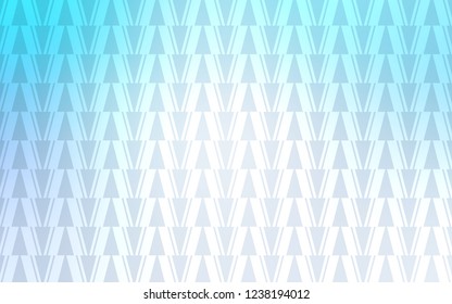Light BLUE vector cover with polygonal style. Beautiful illustration with triangles in nature style. Template for wallpapers.