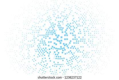 Light BLUE vector cover in polygonal style. Illustration with set of colorful rectangles. Modern template for your landing page.