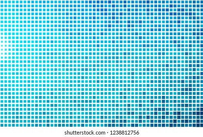 Light BLUE vector cover in polygonal style. Rectangles on abstract background with colorful gradient. Best design for your ad, poster, banner.