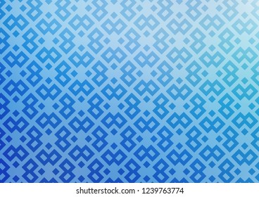 Light BLUE vector cover in polygonal style. Glitter abstract illustration with rectangular shapes. Pattern for commercials.