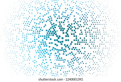 Light BLUE vector cover in polygonal style. Modern abstract illustration with colorful rectangles. Best design for your ad, poster, banner.