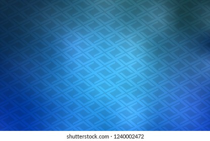 Light BLUE vector cover in polygonal style. Modern abstract illustration with colorful rectangles. Pattern for commercials.