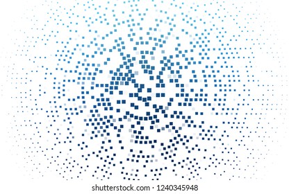 Light BLUE vector cover in polygonal style. Abstract gradient illustration with rectangles. Best design for your ad, poster, banner.
