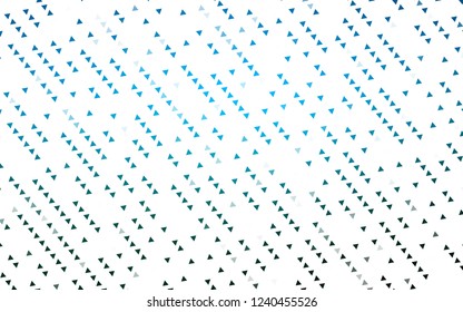 Light BLUE vector cover in polygonal style. Triangles on abstract background with colorful gradient. Template for wallpapers.