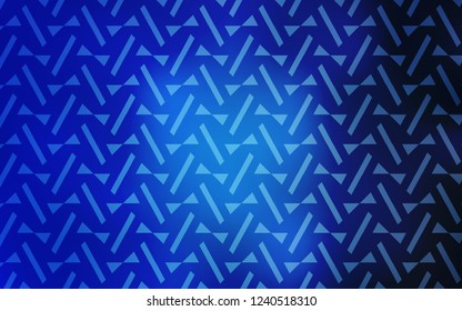 Light BLUE vector cover with polygonal style. Decorative design in abstract style with triangles. Pattern for commercials.