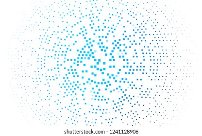 Light BLUE vector cover in polygonal style. Beautiful illustration with rectangles and squares. The template can be used as a background.
