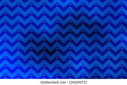 Light BLUE vector cover with polygonal style. Decorative design in abstract style with triangles. Modern template for landing page.