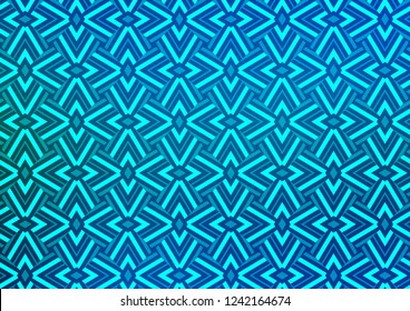 Light BLUE vector cover in polygonal style. Modern abstract illustration with colorful triangles. Pattern for commercials.