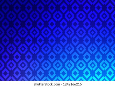 Light BLUE vector cover in polygonal style. Decorative design in abstract style with rectangles. The template can be used as a background.