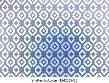 Light BLUE vector cover in polygonal style. Decorative design in abstract style with rectangles. Smart design for your business advert.